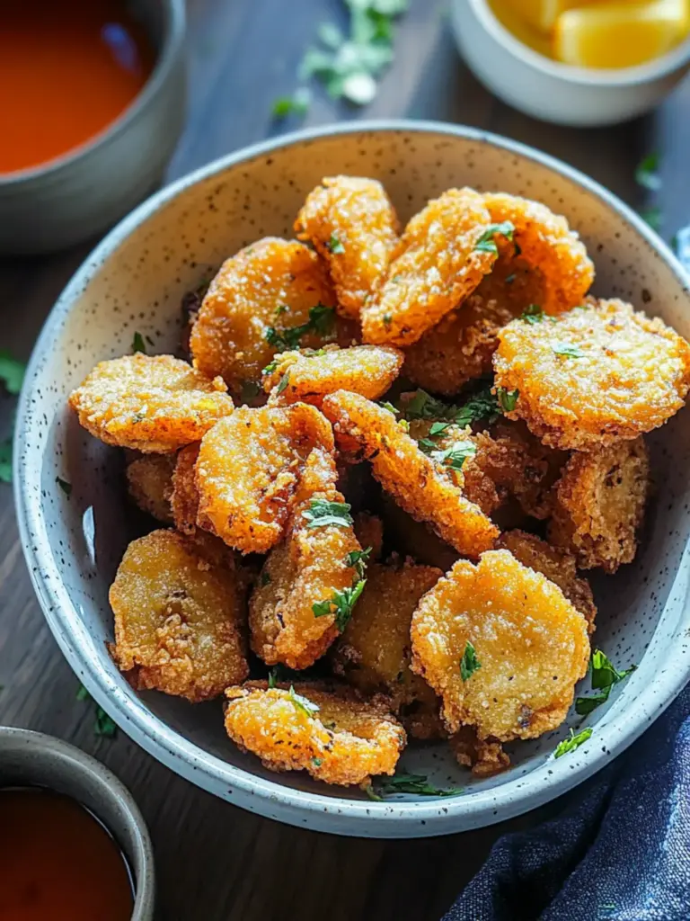 Fried King Oyster Mushroom Bites (Vegan)