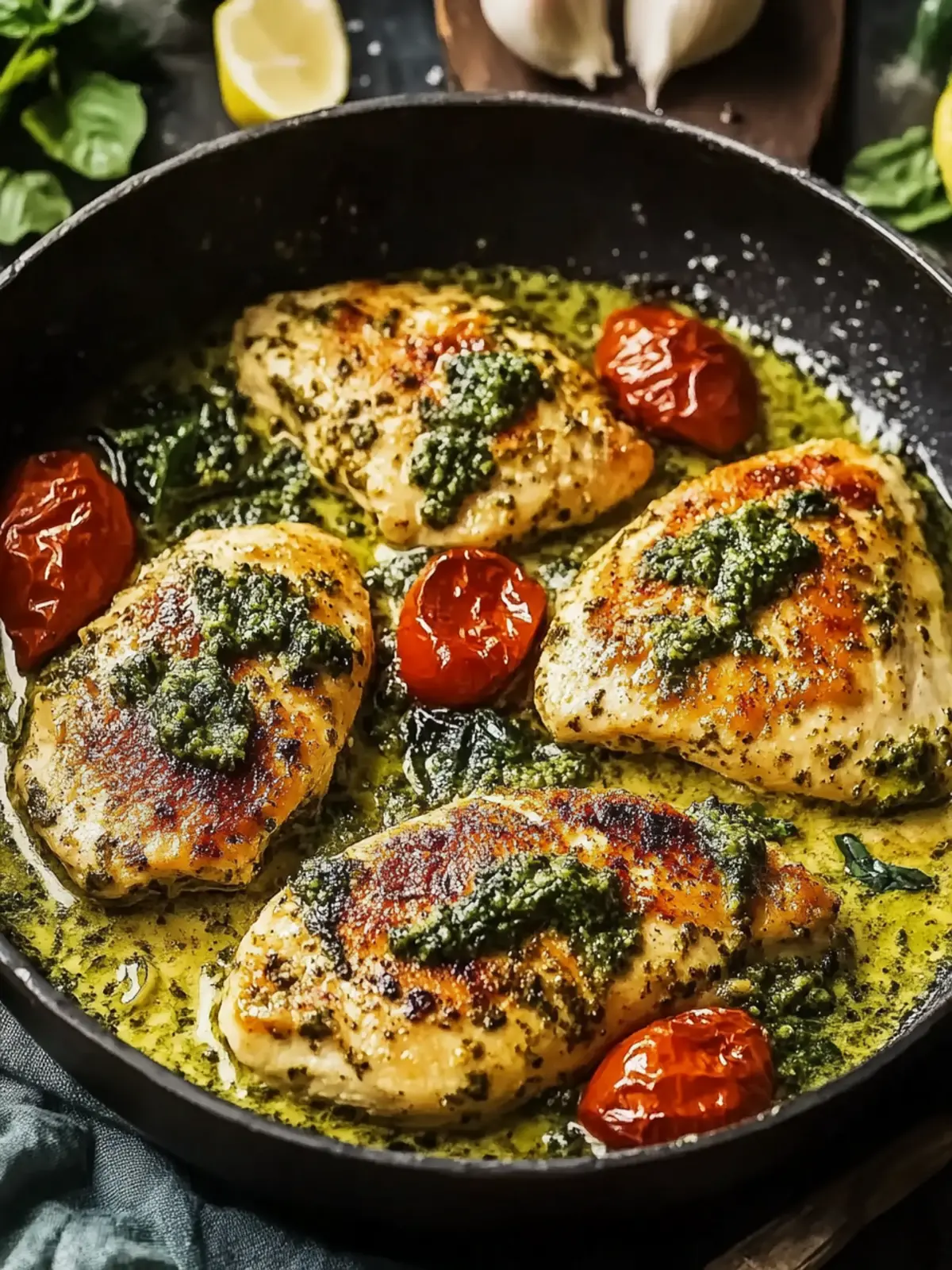 Creamy Pesto Chicken: Easy Weeknight Comfort at Home 5 Creamy Pesto Chicken