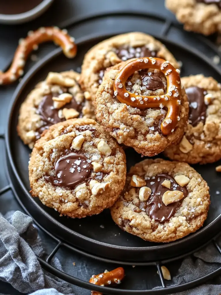 Salted Pretzel Cowboy Cookies