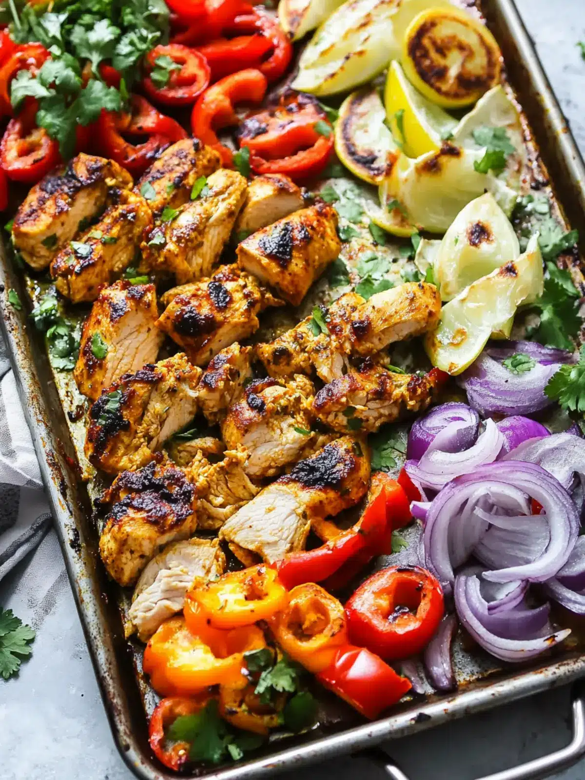 Chicken Shawarma Sheet Pan Dinner