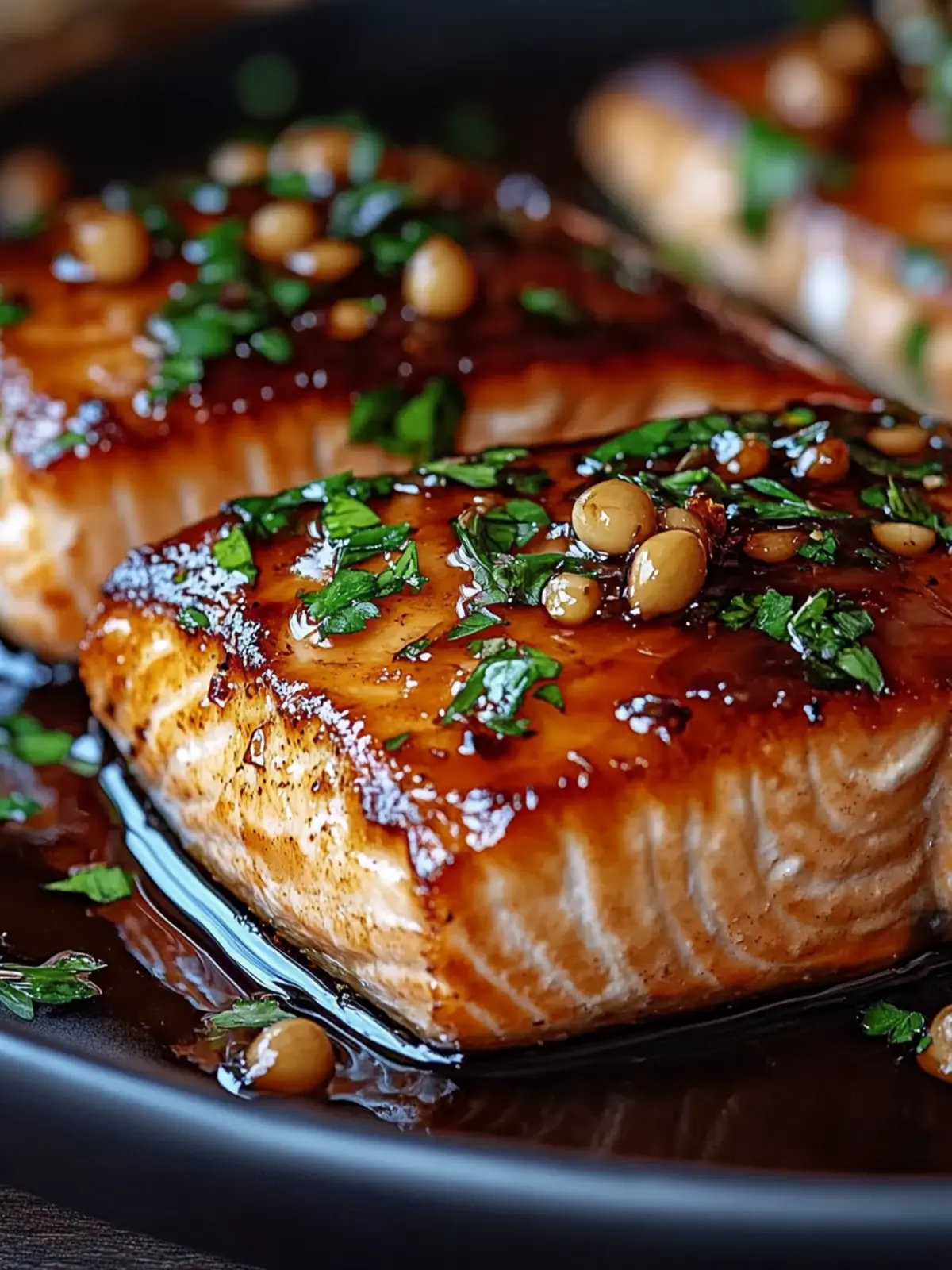 Savory Salmon with Brown Sugar Garlic Glaze