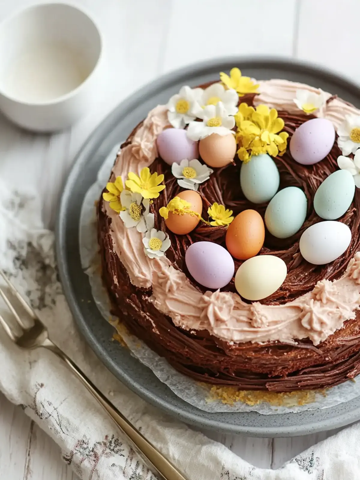 Decadent Easter Egg Nest Cake to Wow Your Guests 3 Easter Egg Nest Cake