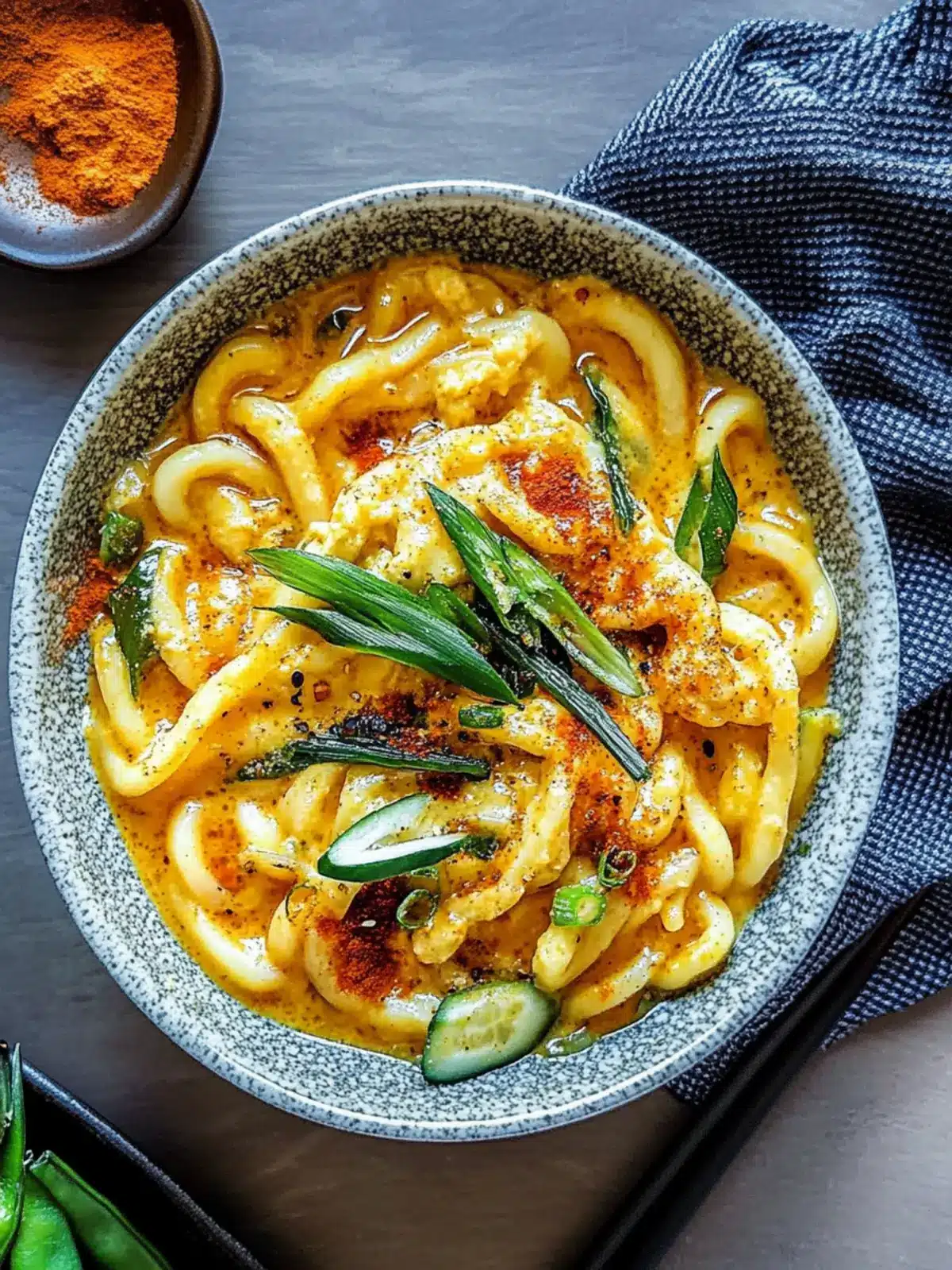 Japanese Inspired Creamy Curry Udon (15 Minutes)