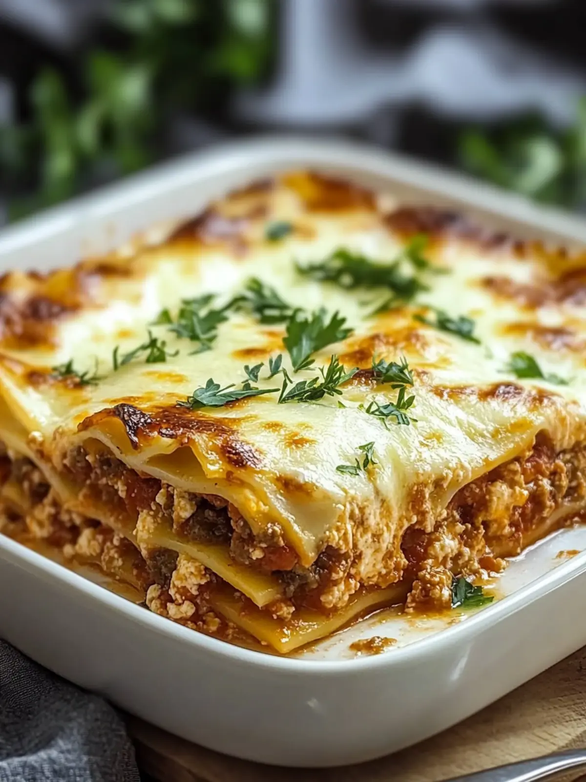 Hearty Bison Lasagna with Spinach for Healthy Comfort Food 4 Hearty Bison Lasagna