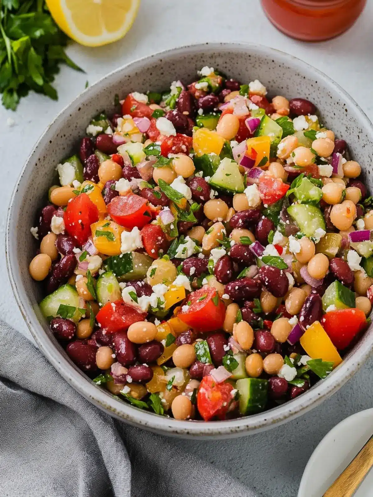 Delicious Greek Bean Salad That Elevates Your Lunch Game 3 Greek Bean Salad