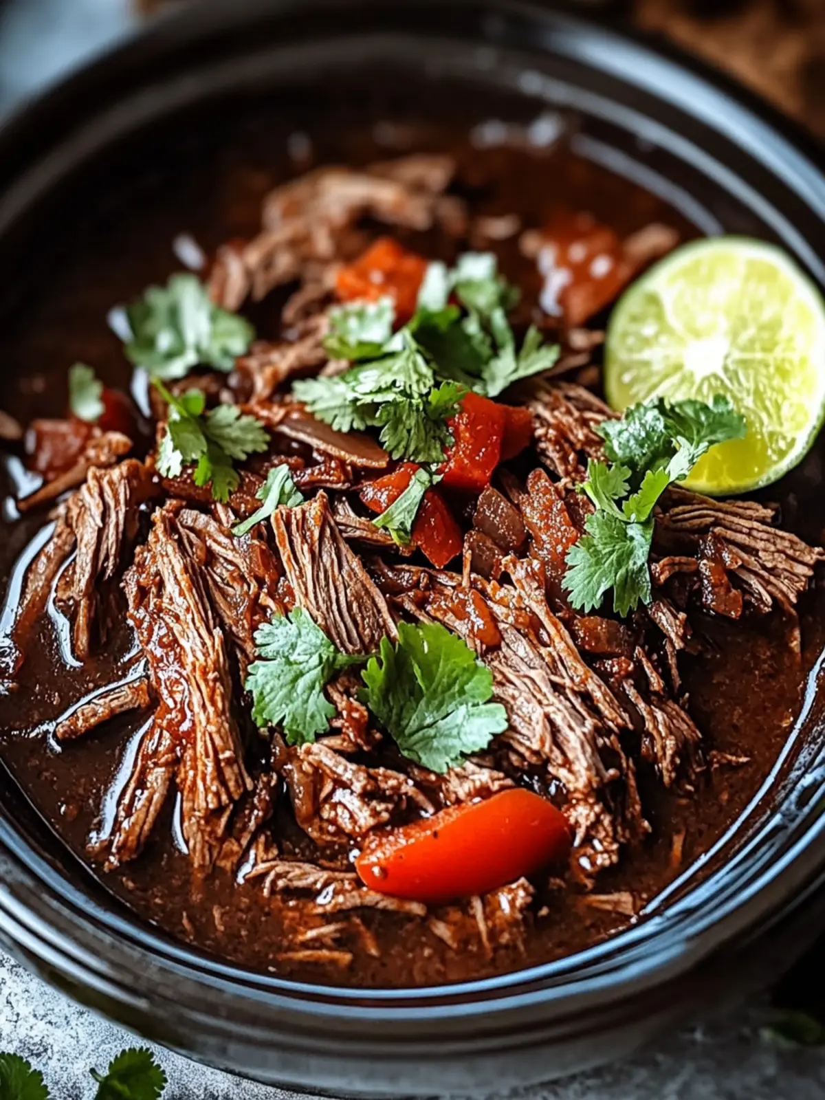 Melt-In-Your-Mouth Crockpot Barbacoa Beef