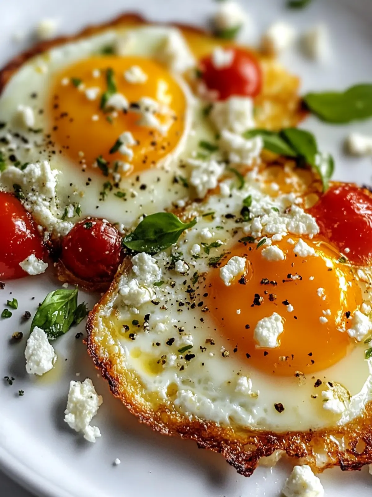 Crispy Feta Fried Eggs