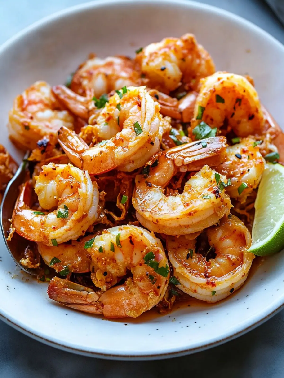 Buttery Kimchi Shrimp