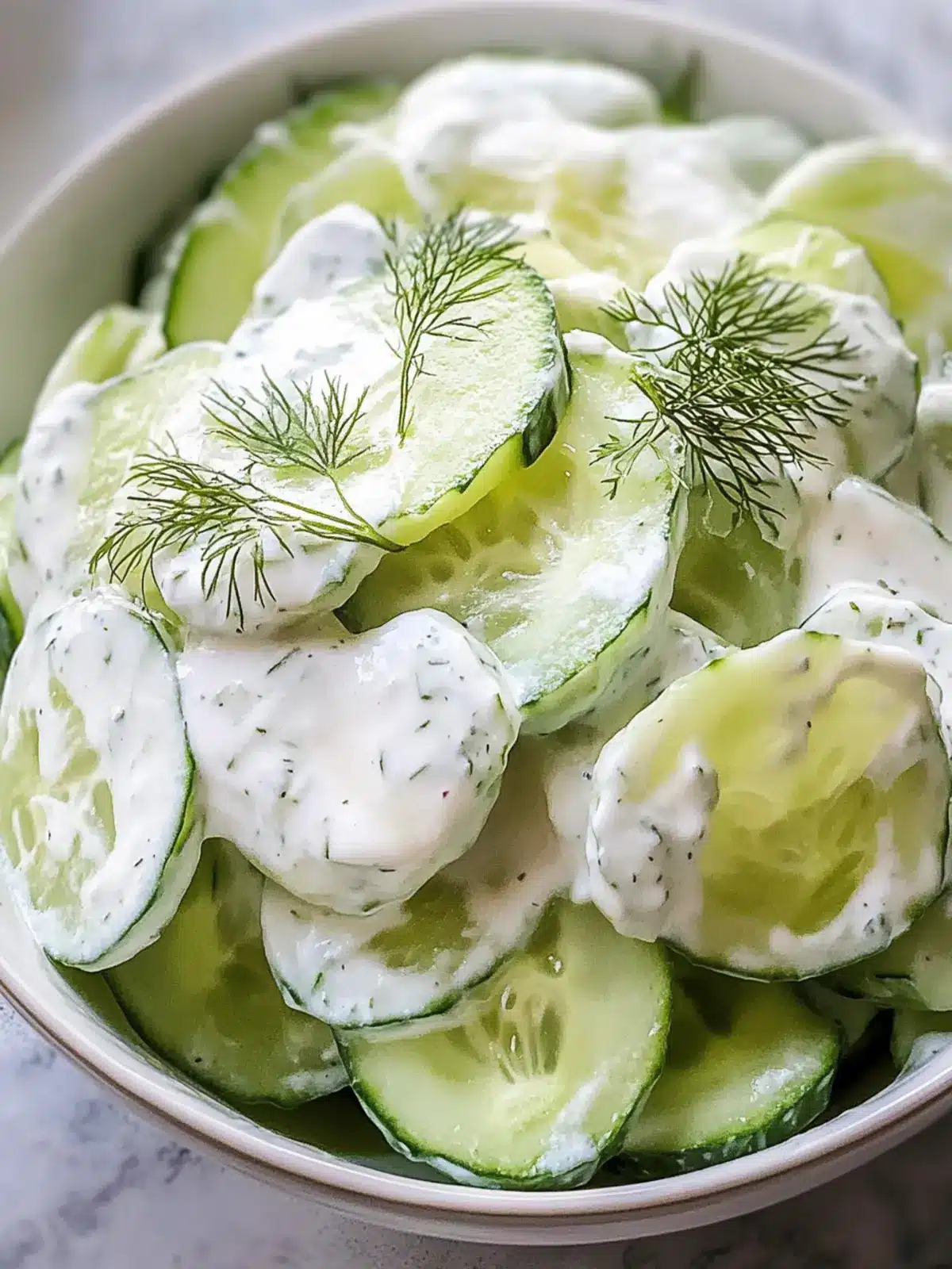 Creamy Cucumber Salad
