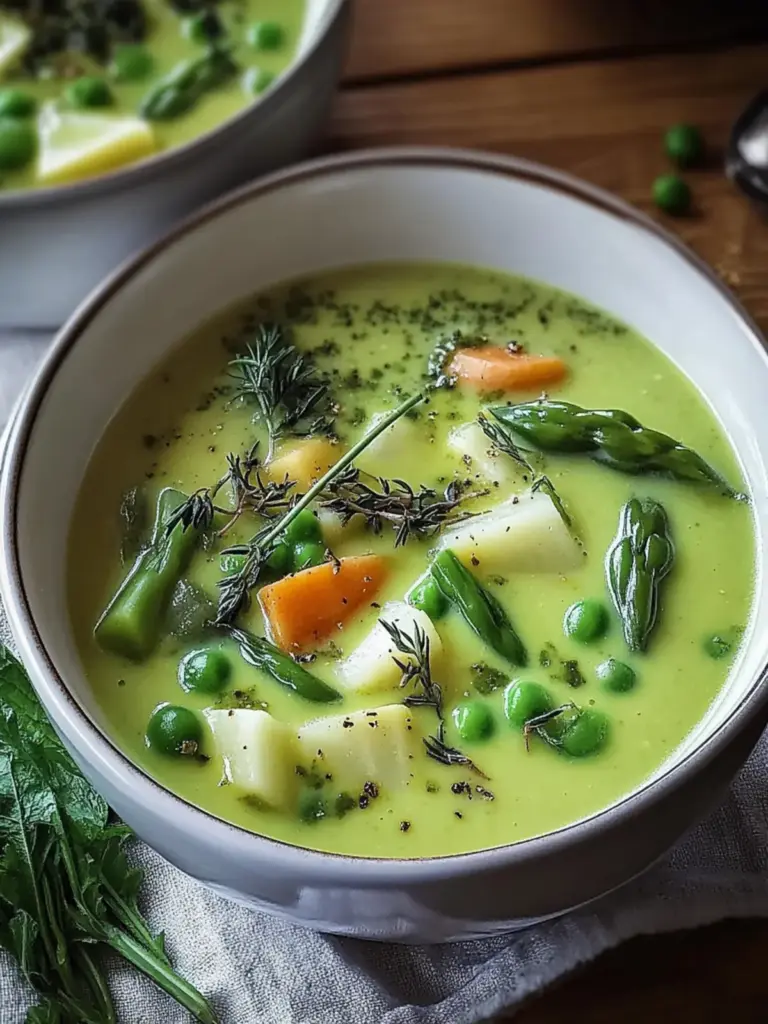 Cream of Spring Vegetable Soup