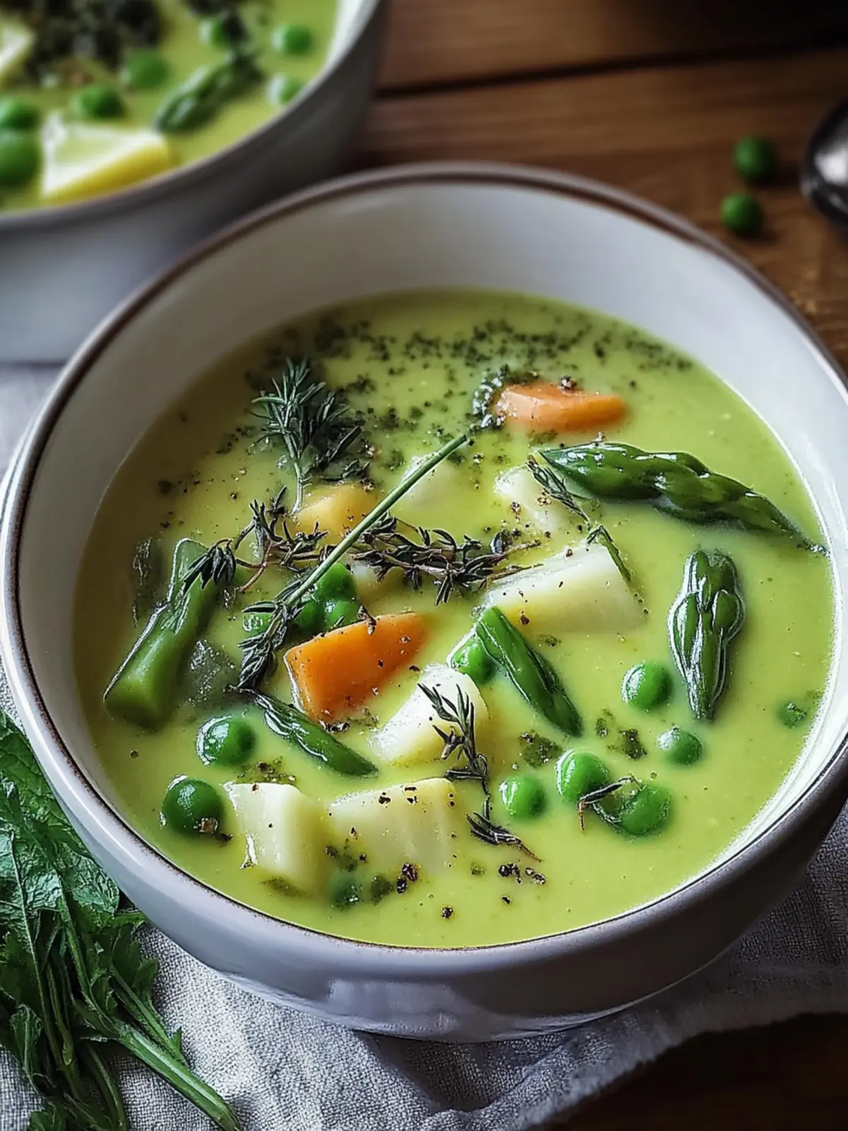 Cream of Spring Vegetable Soup
