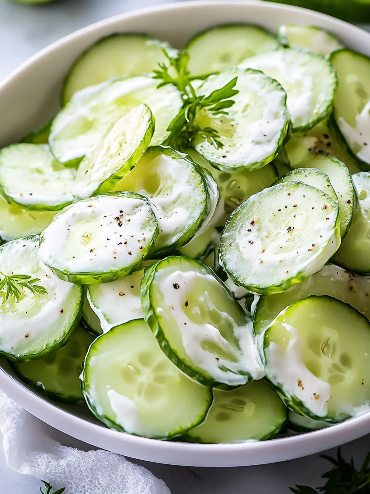 Creamy Cucumber Salad