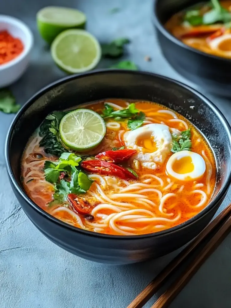 Tom Yum Noodle Soup (10 Minutes)