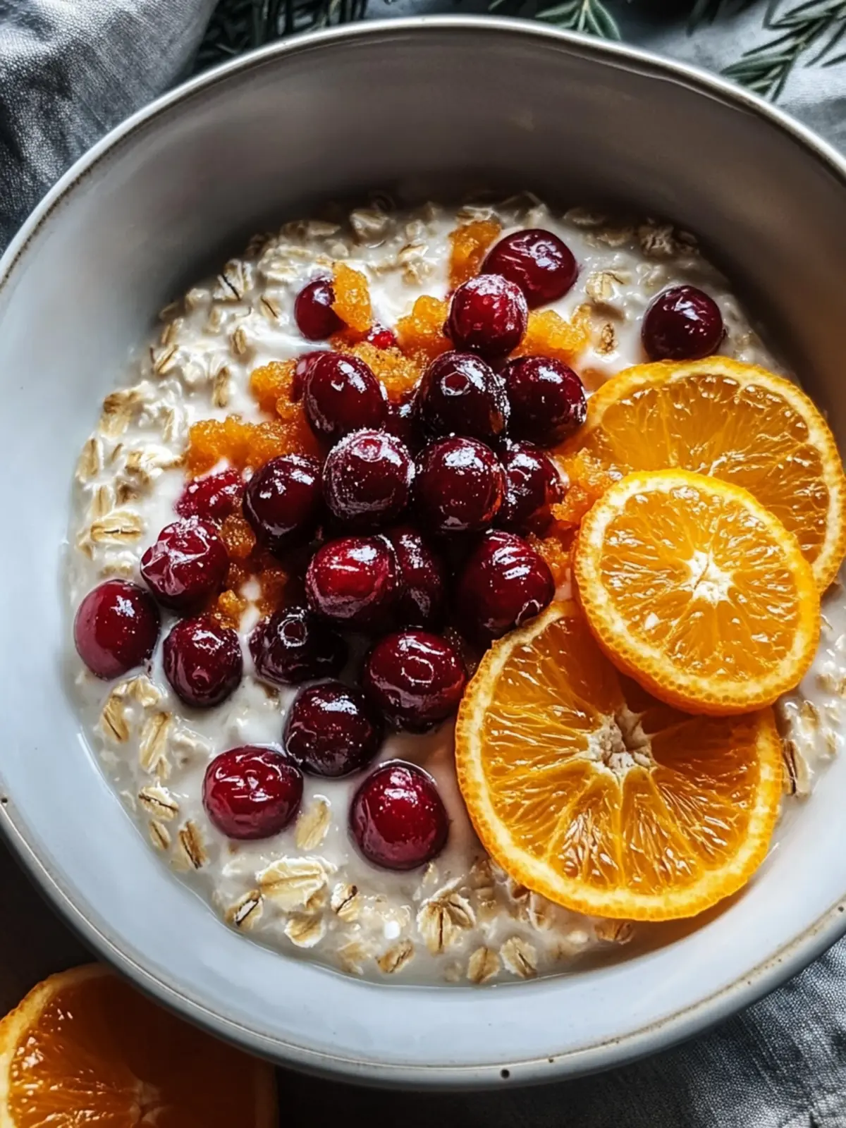 Candied Orange Oatmeal Cranberries