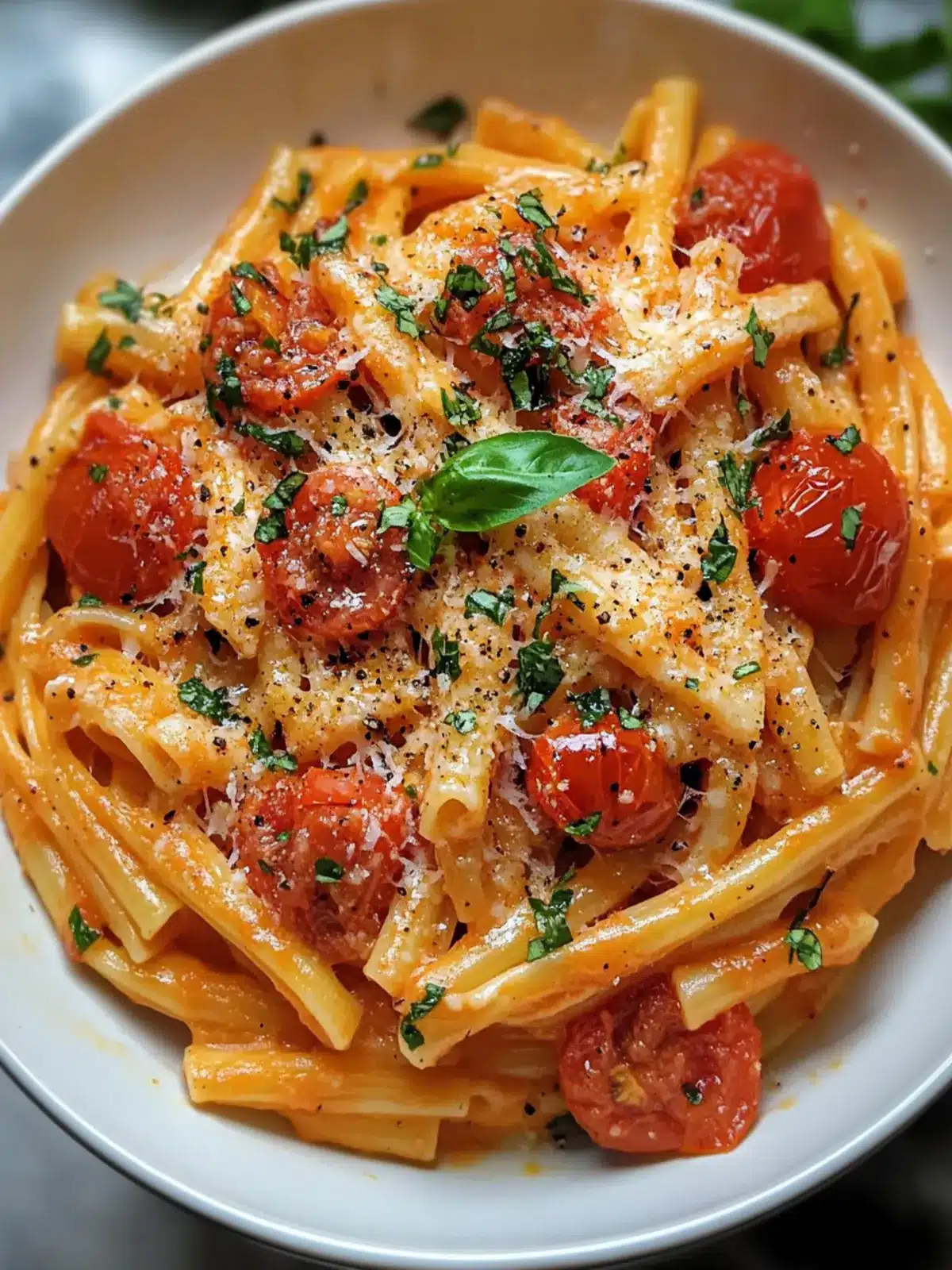 Creamy Tomato Garlic Pasta