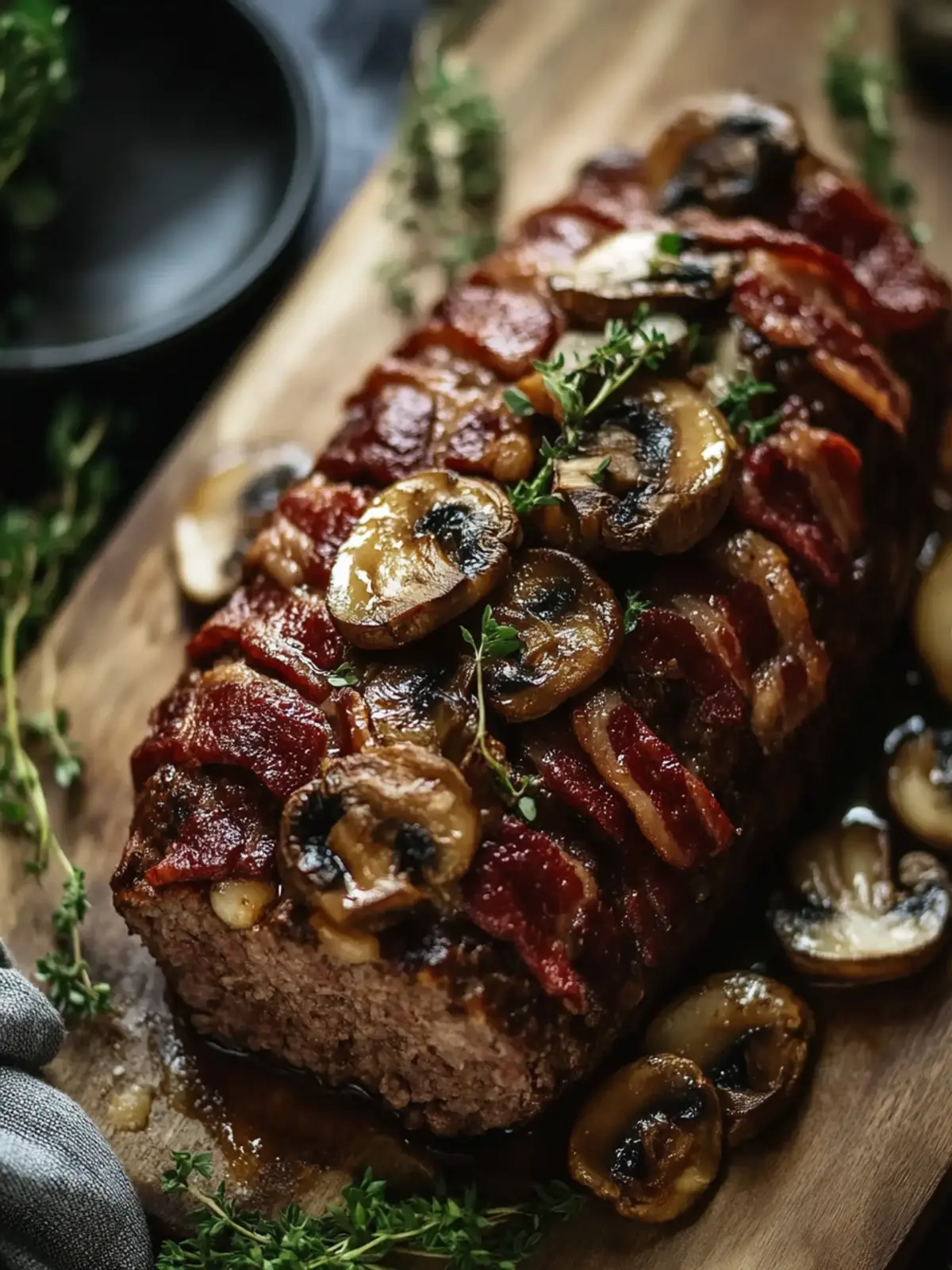Bacon Mushroom Meatloaf: Your New Favorite Comfort Dish 3 Bacon Mushroom Meatloaf