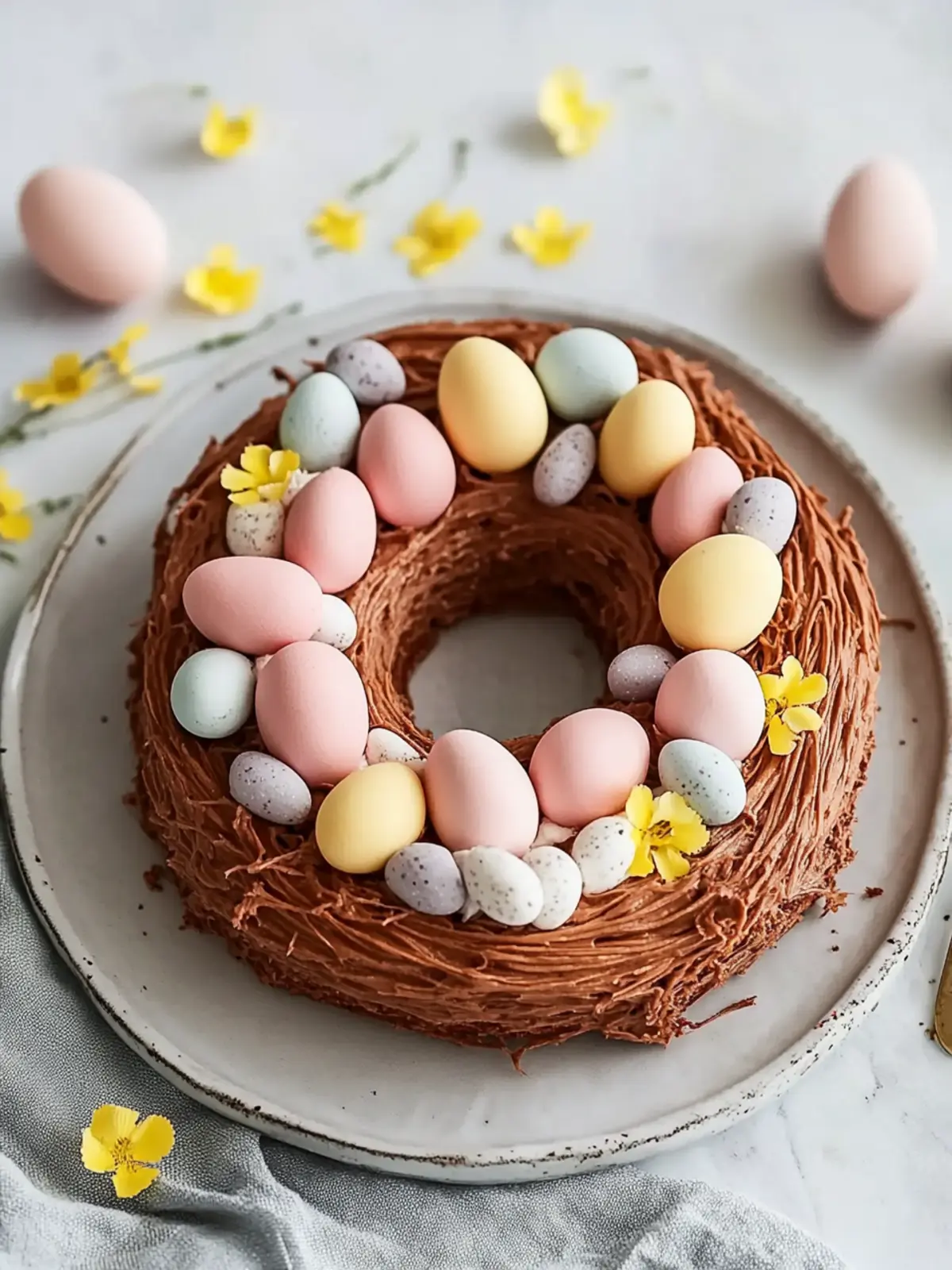 Decadent Easter Egg Nest Cake to Wow Your Guests 4 Easter Egg Nest Cake