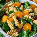 Mandarin Spinach Pasta Salad