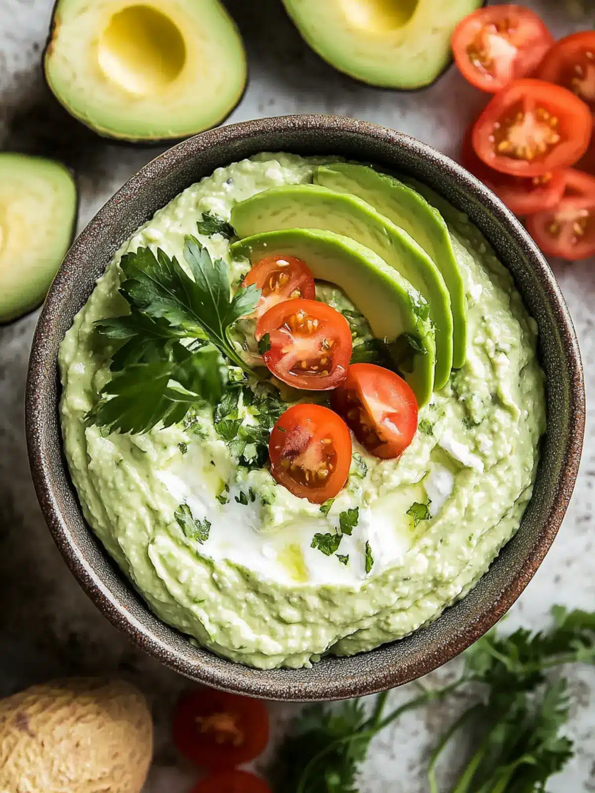 Avocado Cottage Cheese Dip
