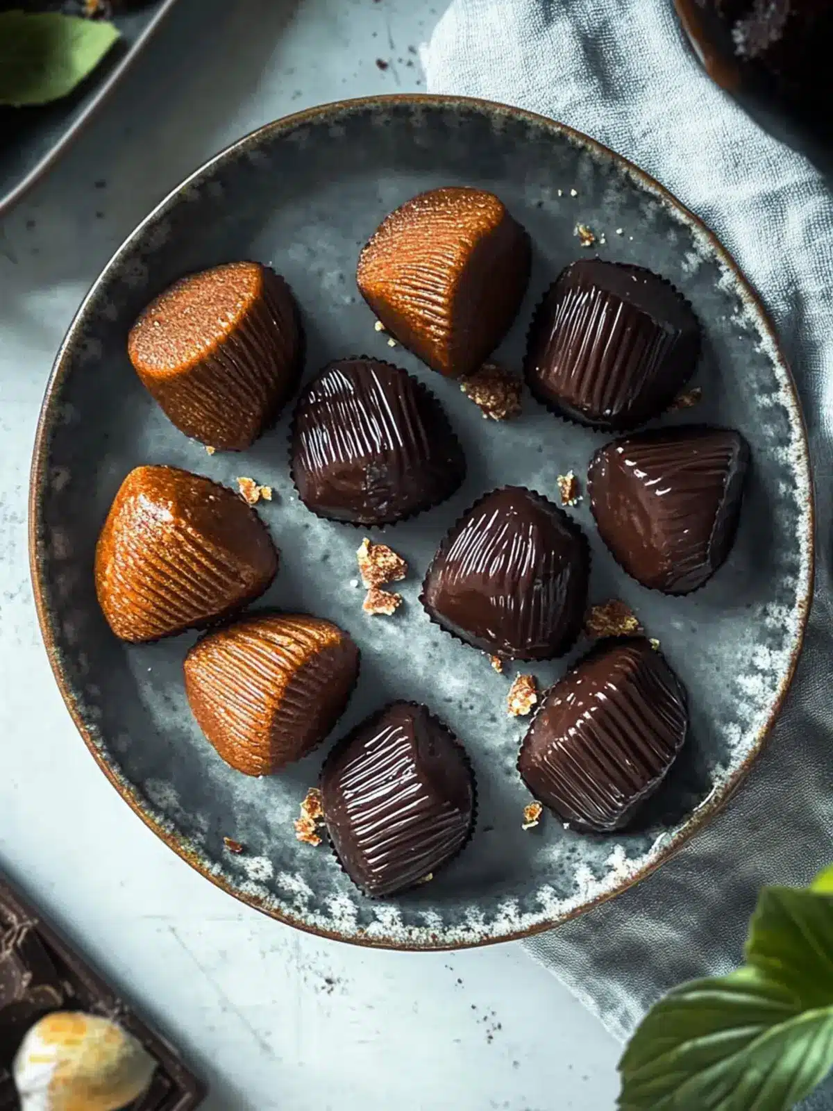 Kuih Bahulu with Chocolate