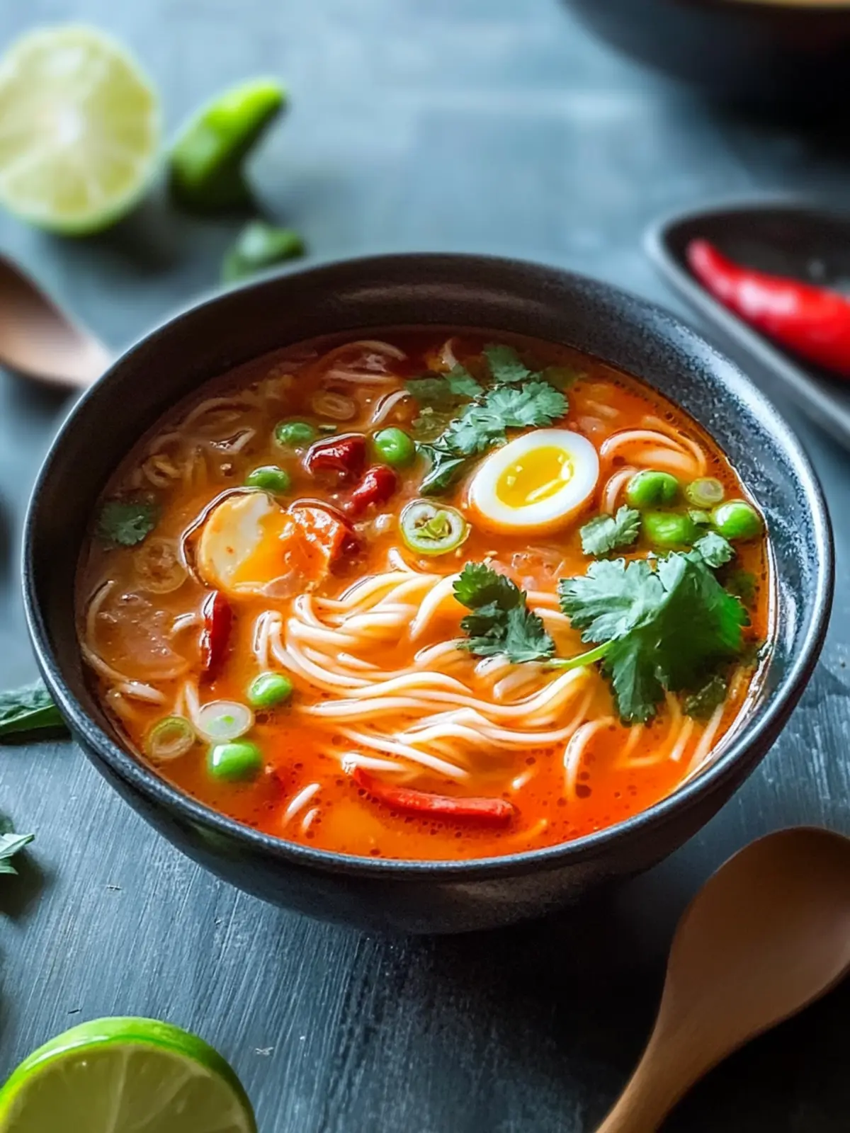Tom Yum Noodle Soup (10 Minutes)