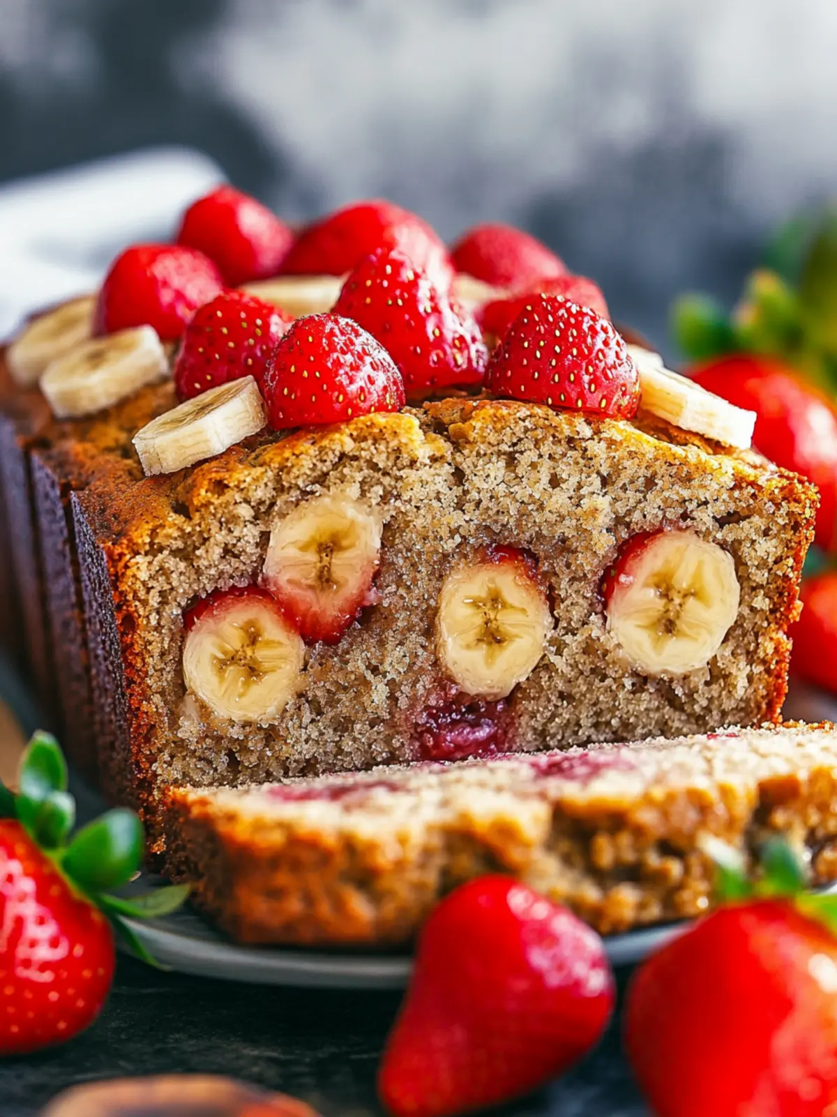 Strawberry Banana Bread