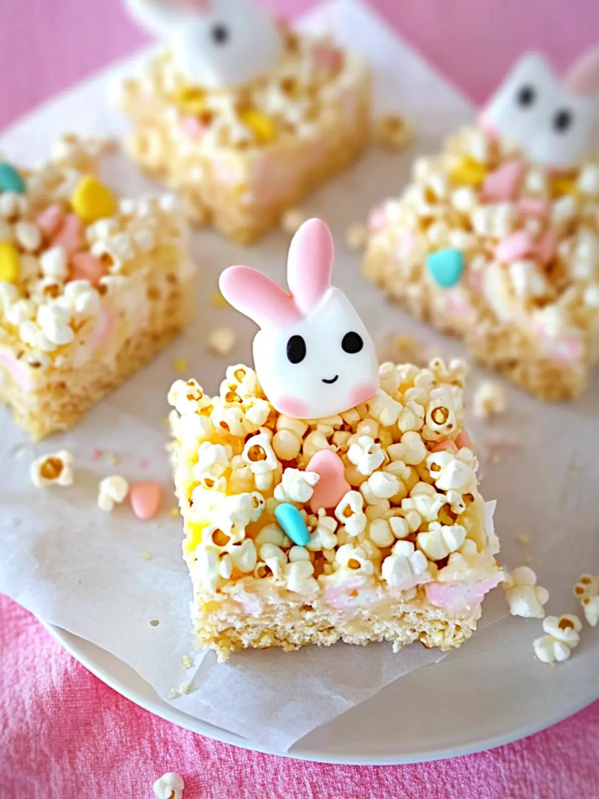Easter Bunny Popcorn Bars That Will Brighten Your Holiday 2 Bunny Popcorn Bars