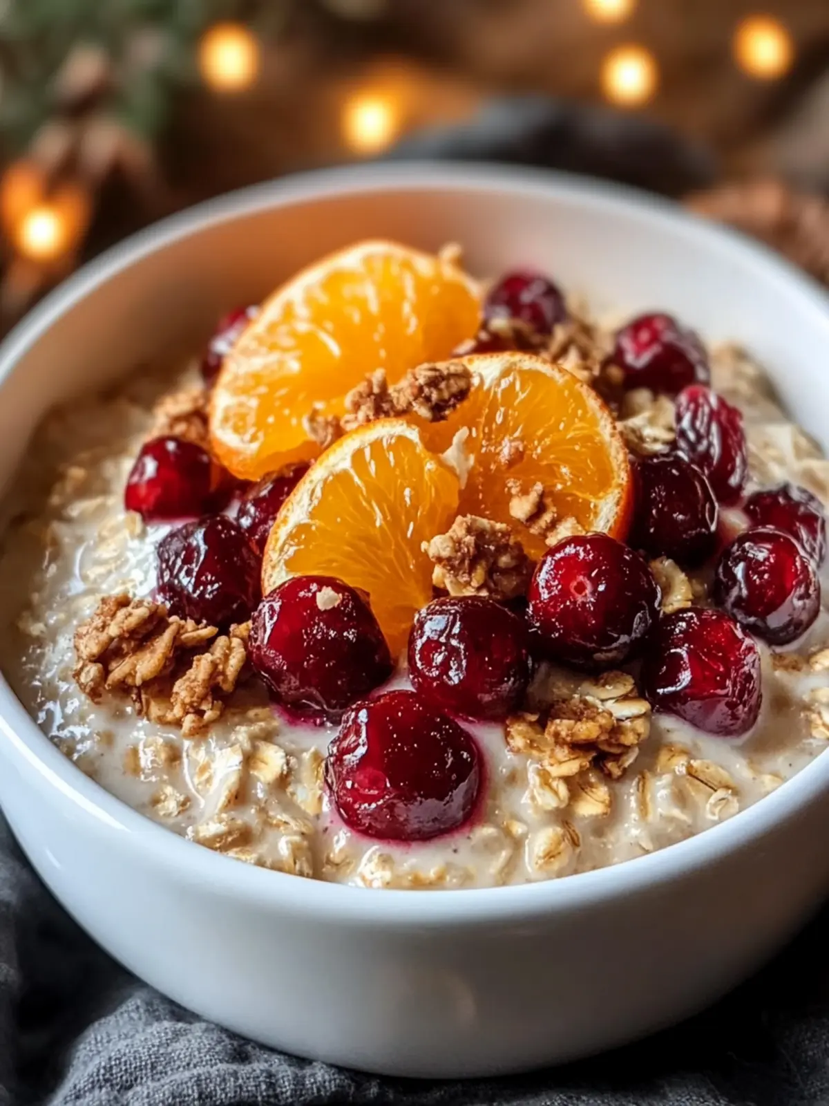 Candied Orange Oatmeal Cranberries