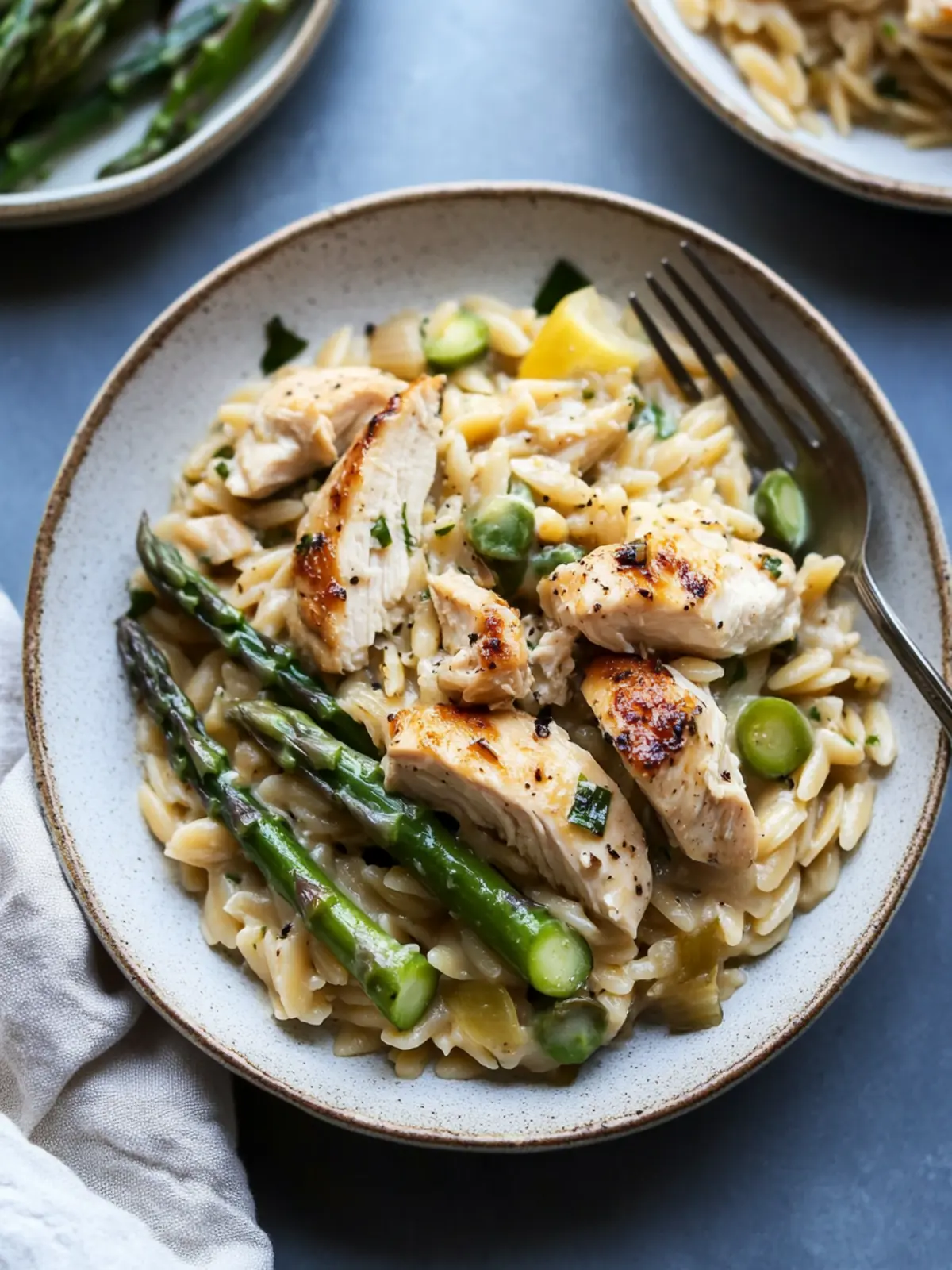 Creamy Chicken and Asparagus Orzo: Quick Comfort in One Pot 3 Chicken and Asparagus Orzo
