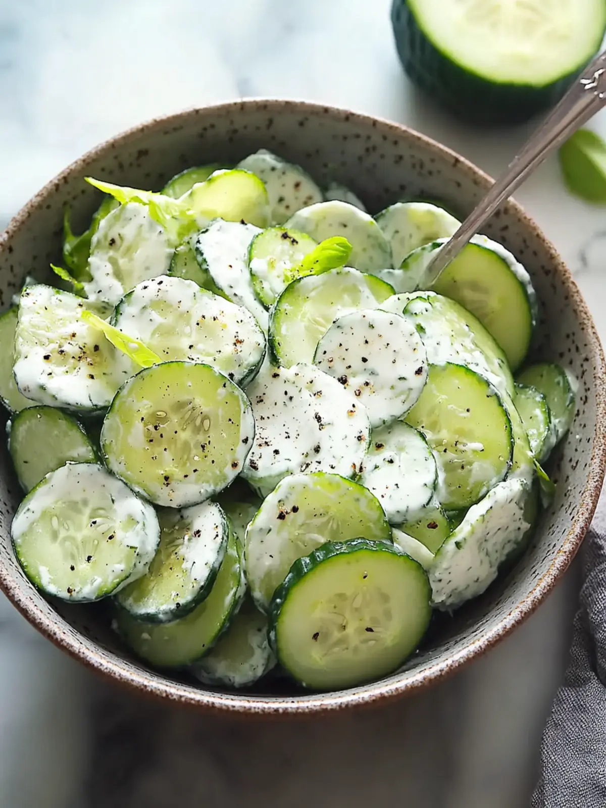 Creamy Cucumber Salad That Will Refresh Your Summer Meals 3 Creamy Cucumber Salad