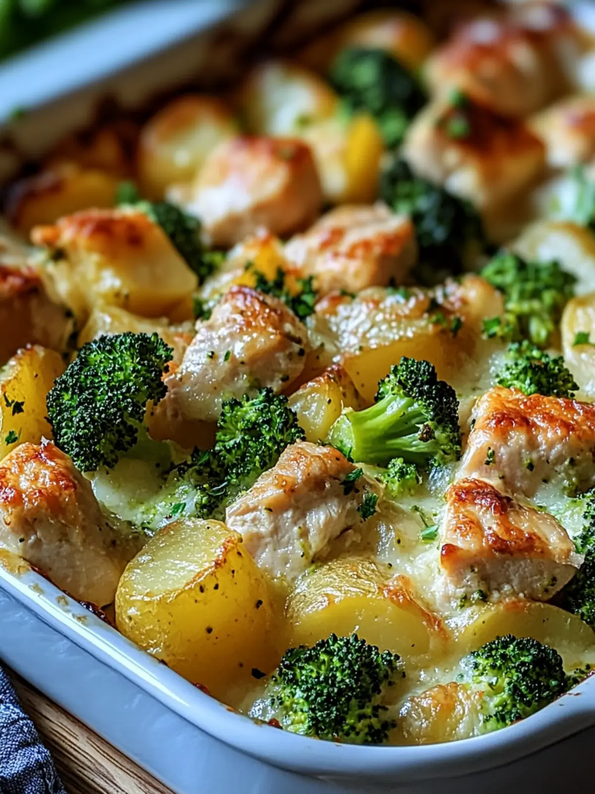 Chicken Potato Broccoli Casserole