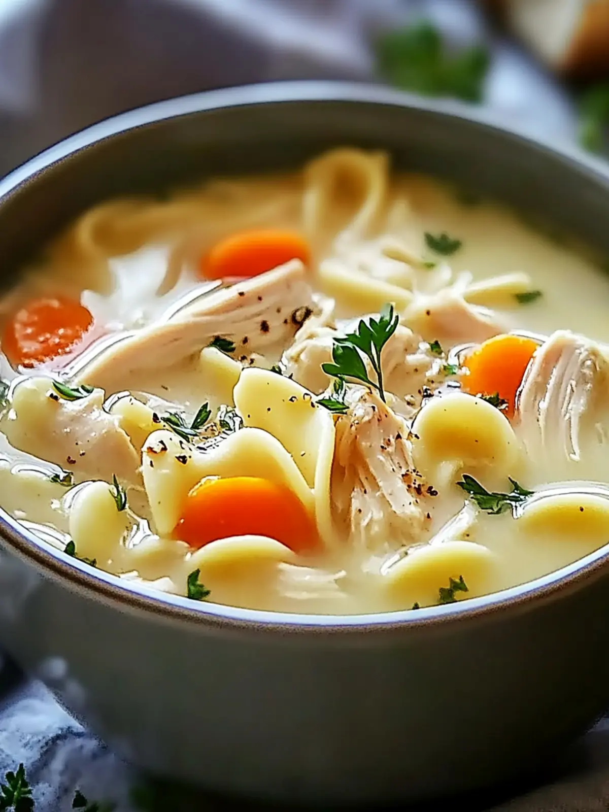 Creamy Chicken Noodle Soup