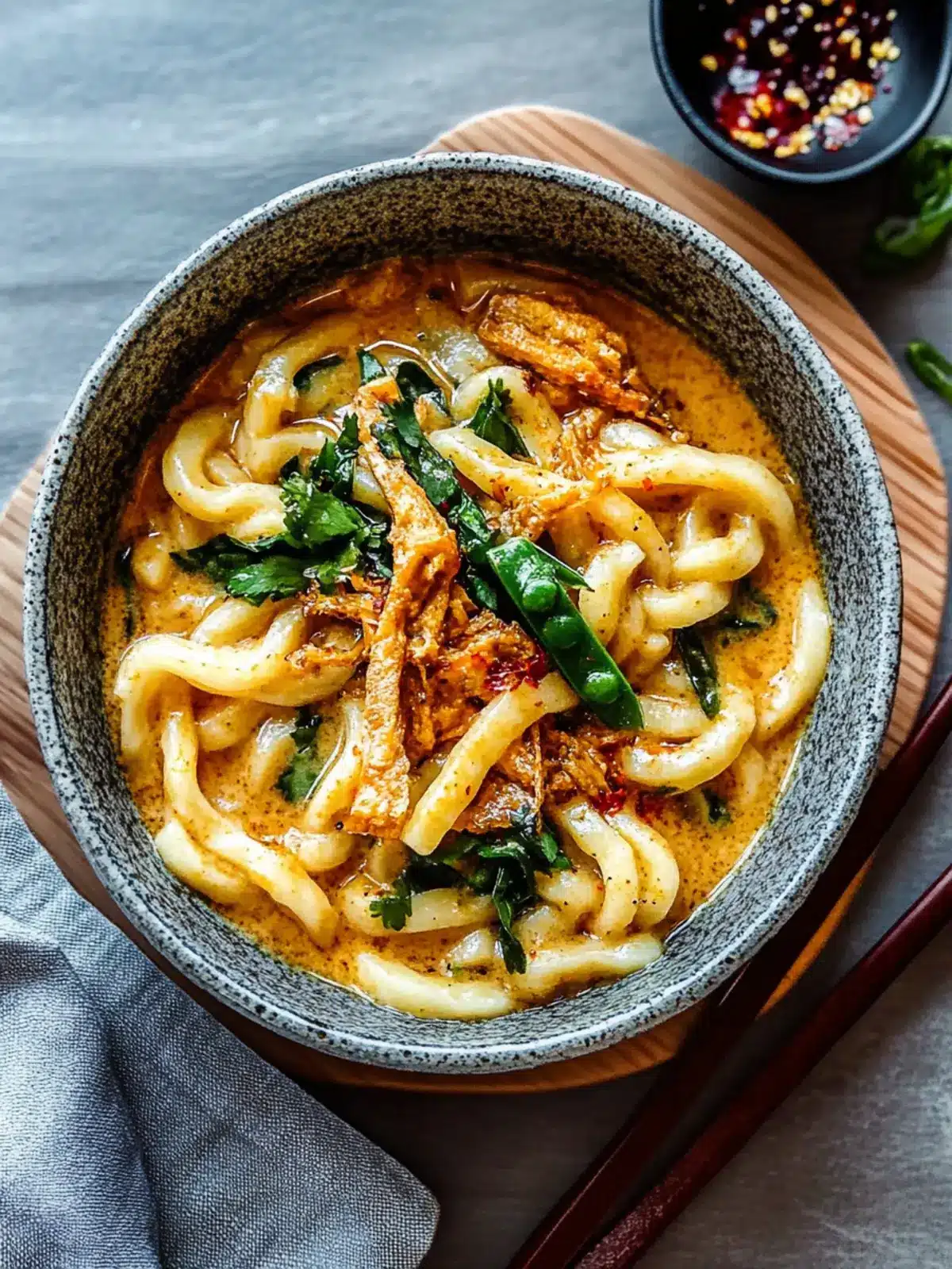 Japanese Inspired Creamy Curry Udon (15 Minutes)
