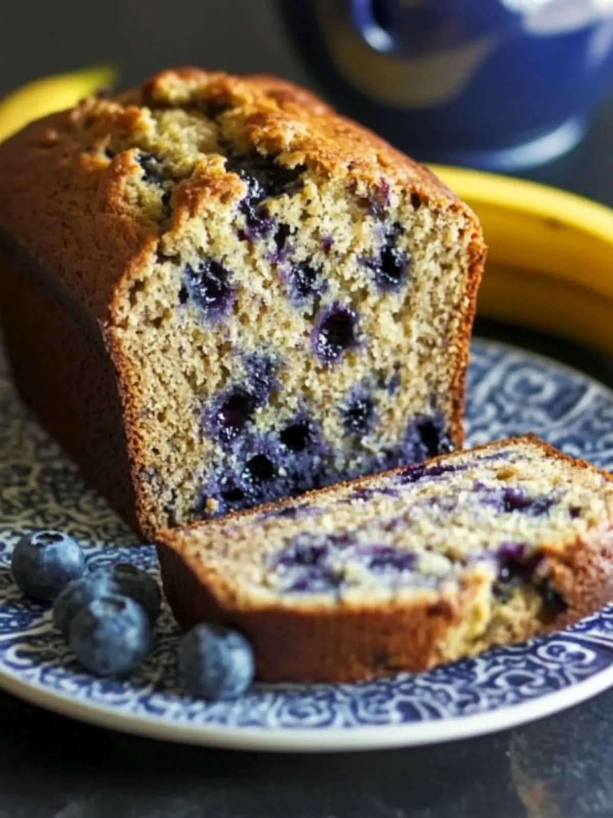 Moist Blueberry Banana Bread for a Guilt-Free Delight 3 Blueberry Banana Bread