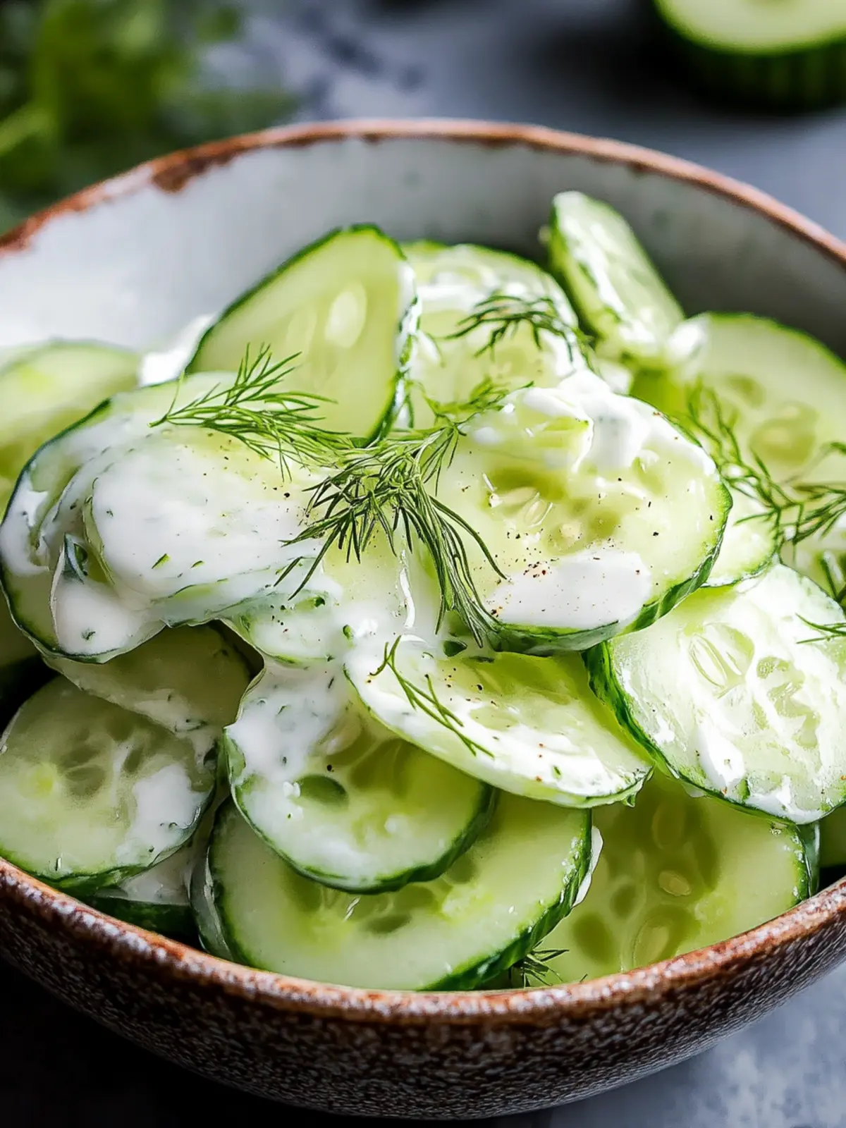 Creamy Cucumber Salad