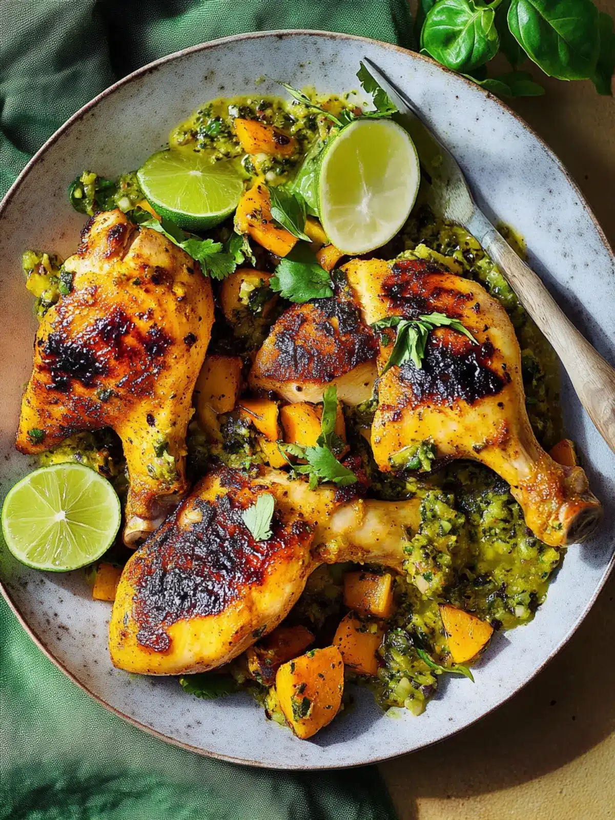 Juicy Turmeric-Lime Chicken With Pumpkin Seed Salsa Recipe 2 Turmeric-Lime Chicken With Pumpkin Seed Salsa