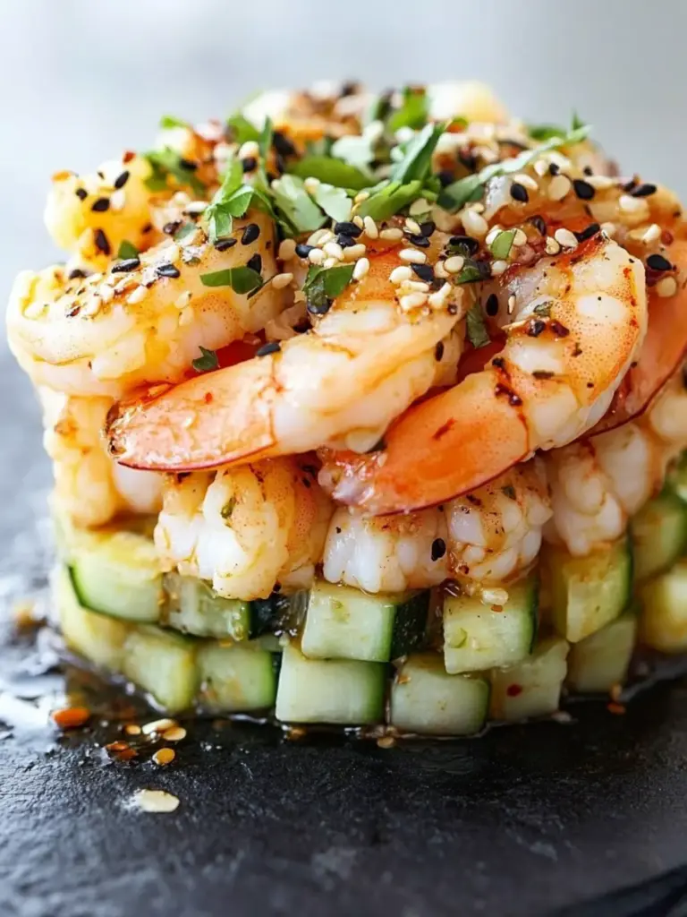 Spicy California Shrimp Stack
