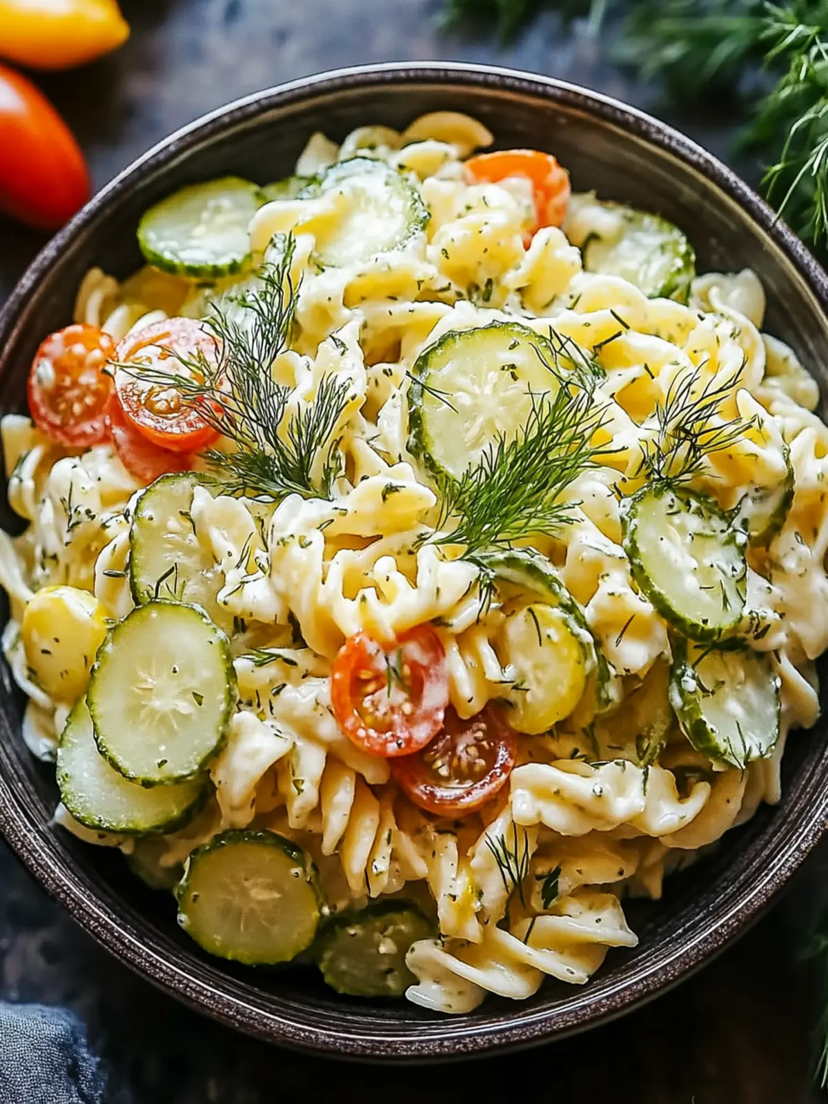 Dill Pickle Pasta Salad