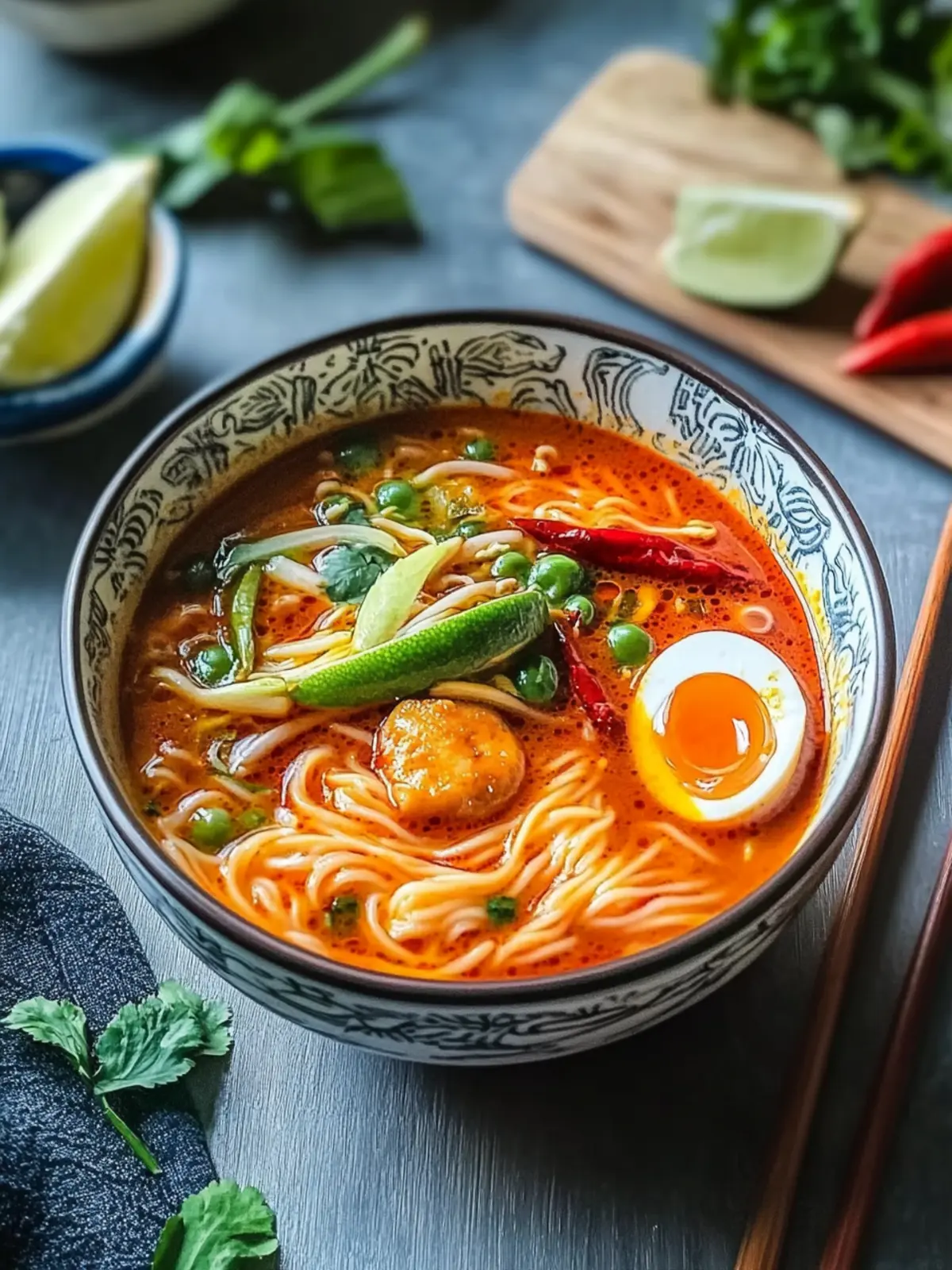 Tom Yum Noodle Soup (10 Minutes)