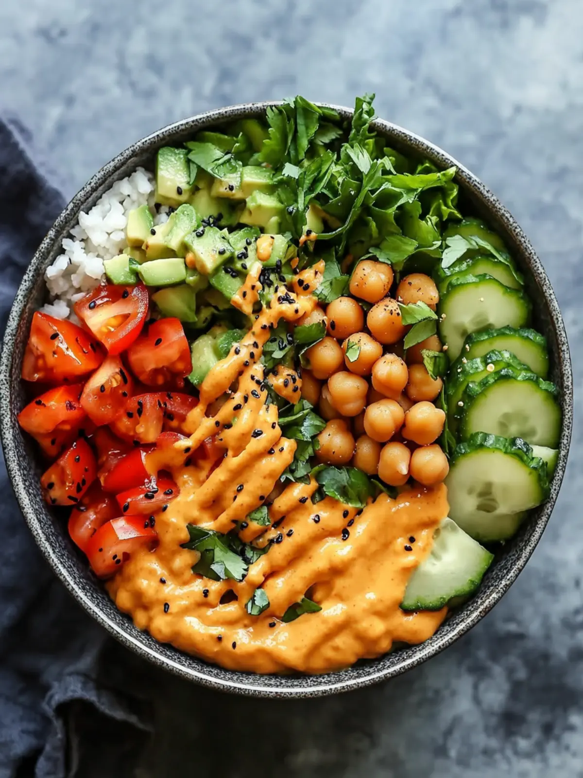Peanut Chickpea Buddha Bowl