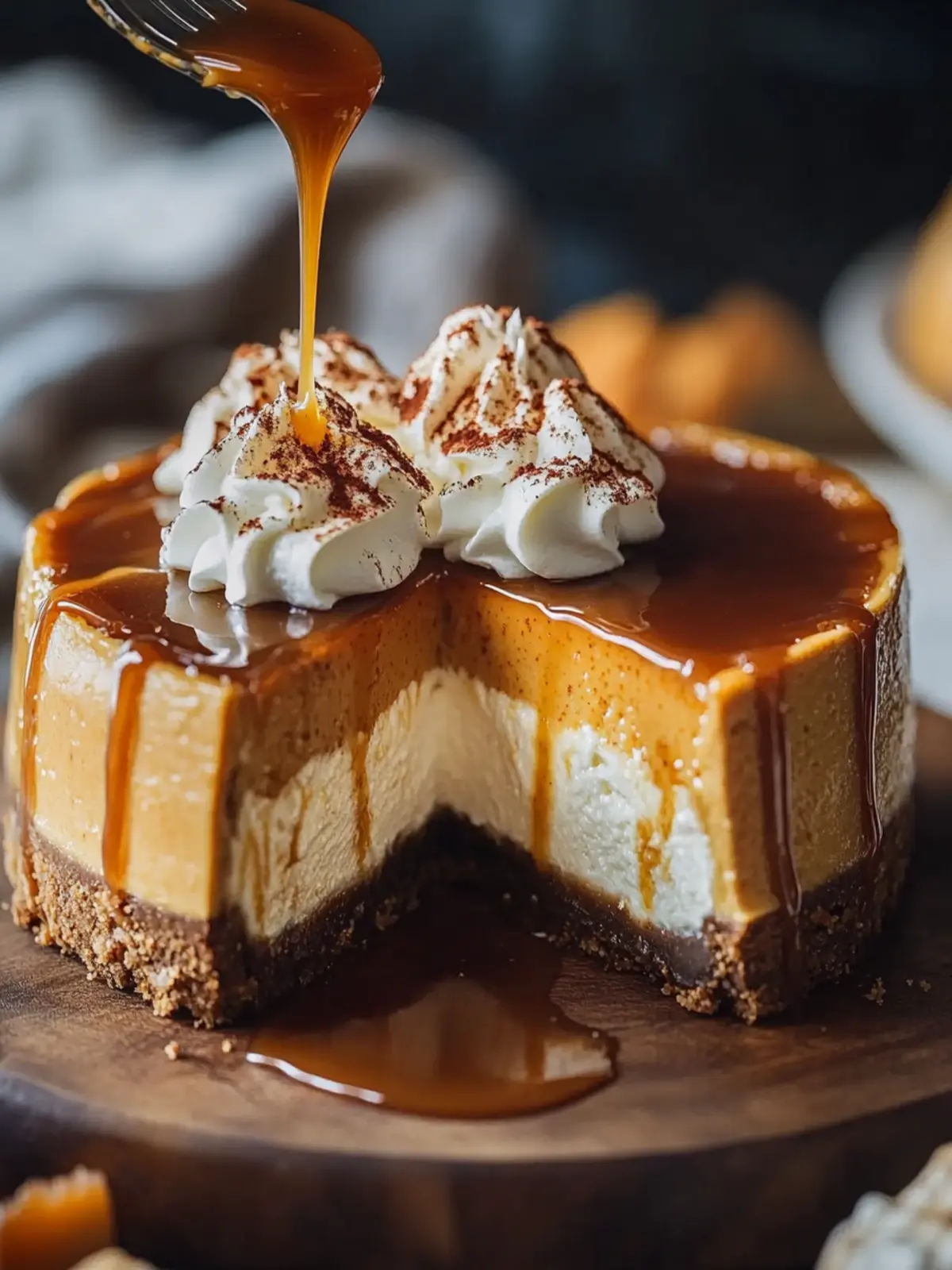 Irresistible Caramel Pumpkin Cheesecake Recipe for Fall Bliss 3 Caramel Pumpkin Cheesecake Recipe