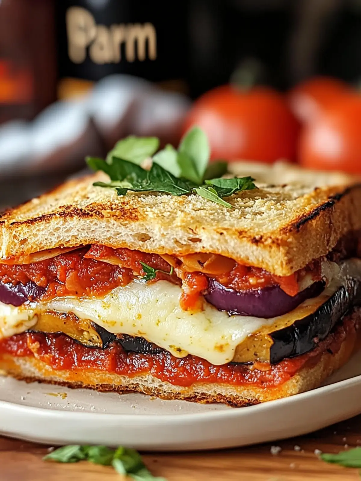 Eggplant “Parm” Sandwich