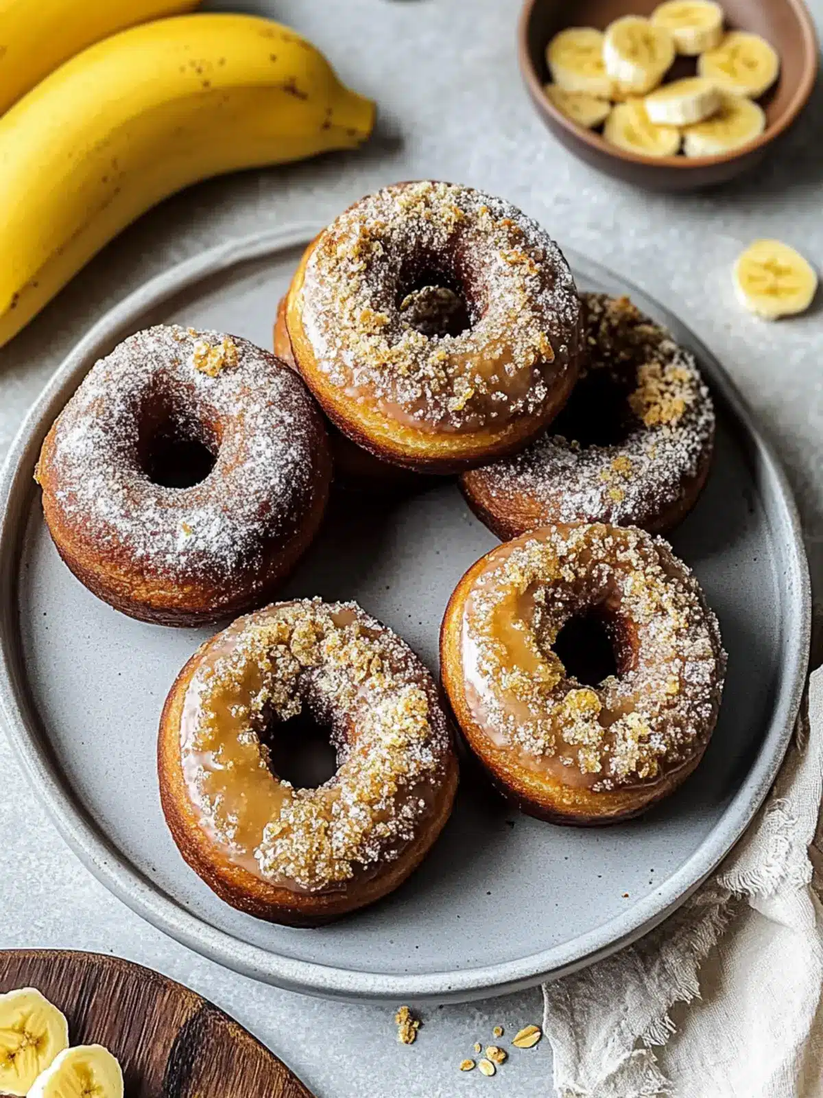 Banana Bread Donuts: Moist, Easy Treats for Any Craving 4 Banana Bread Donuts