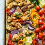 Chicken Shawarma Sheet Pan Dinner