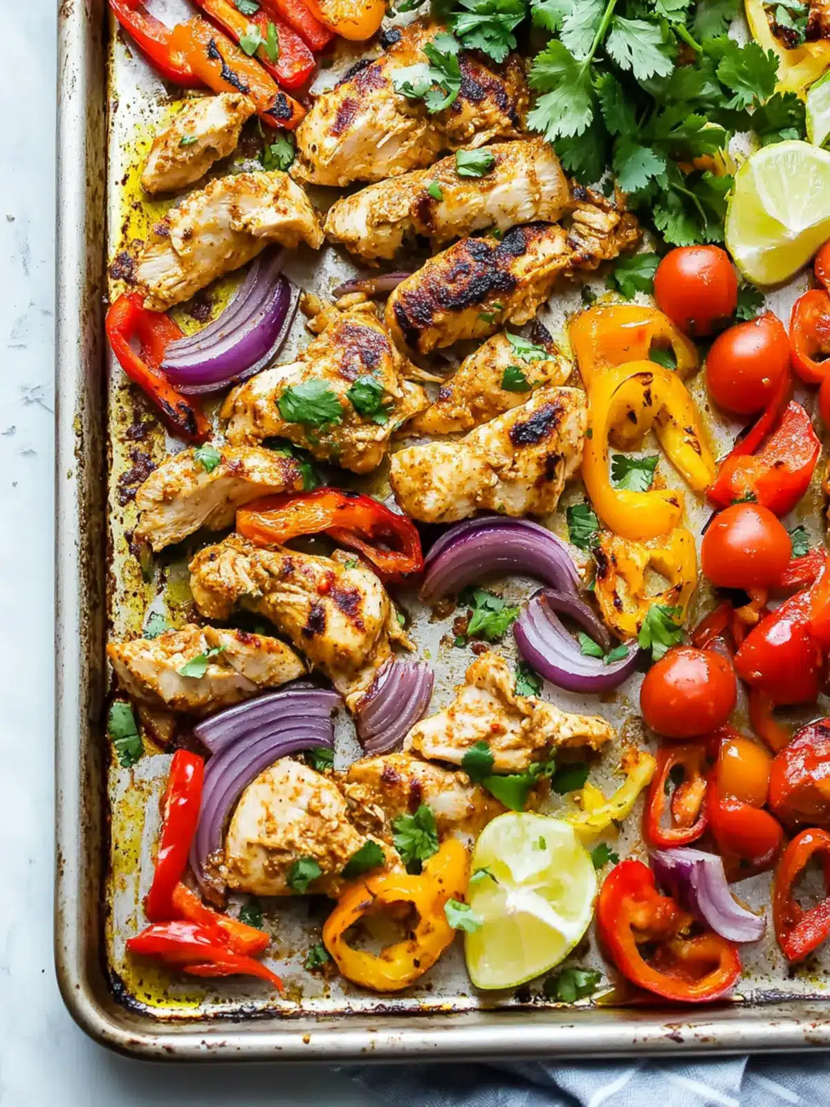 Chicken Shawarma Sheet Pan Dinner