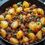 Easy Ground Beef Potato Skillet