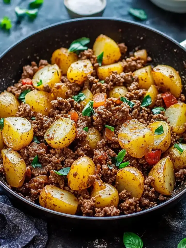 Easy Ground Beef Potato Skillet