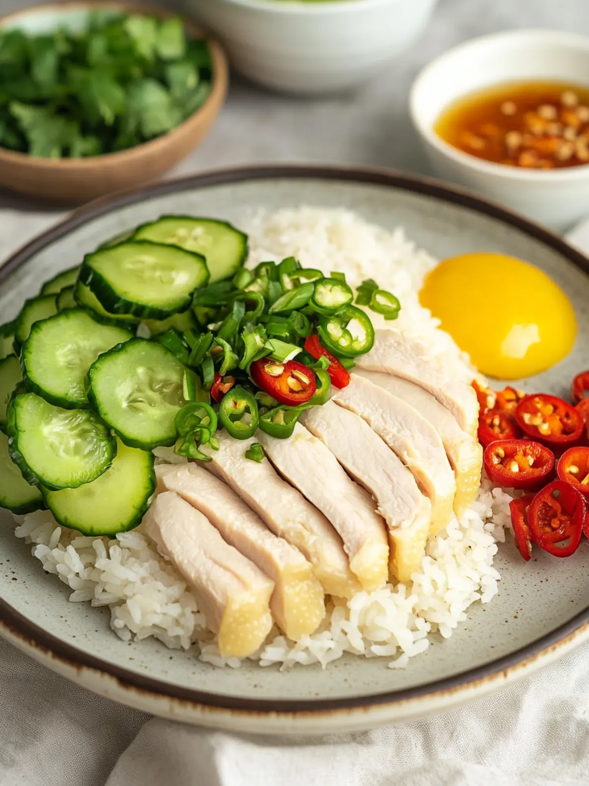 Hainanese Chicken Rice in Rice Cooker (VIDEO)
