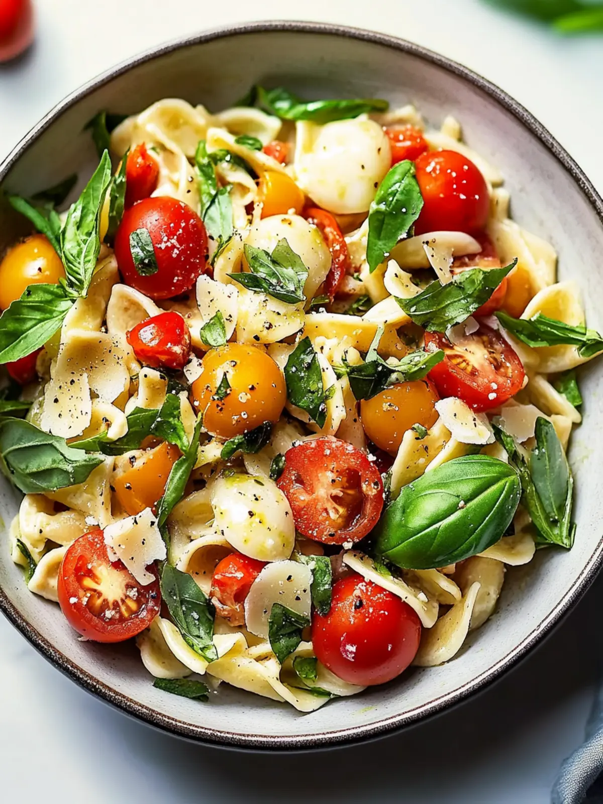 Pasta Salad with Spring Vegetables and Tomatoes