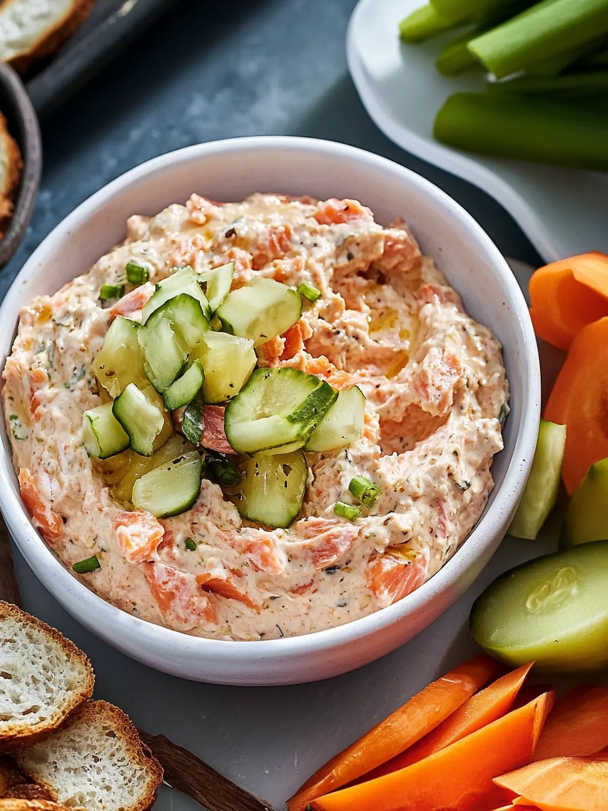 Bright and Spicy Smoked Salmon Dip